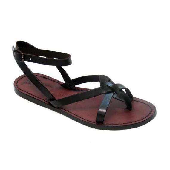 Handmade Dark Brown Leather sandals for women