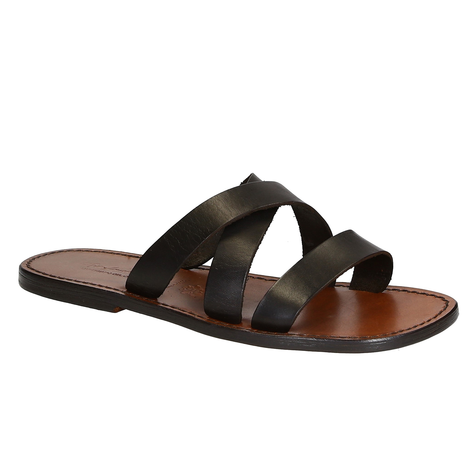 Nu pieds cuir marron femme online