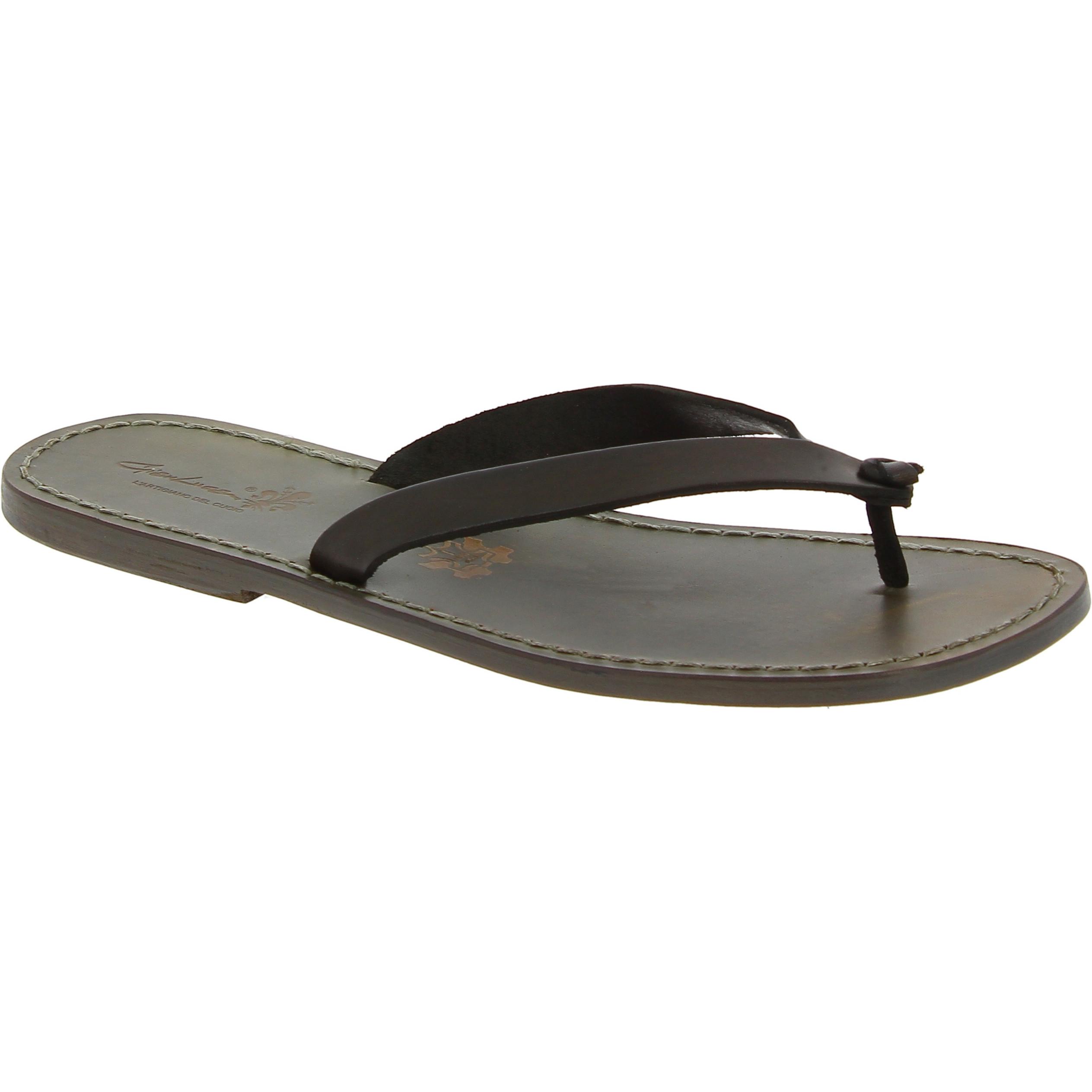 Handgefertigte Herren-Sandalen mit schlamm Leder-Reimen