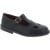 Women's black leather t-strap low top shoes handmade in Italy